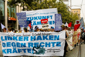 Linker Haken gegen rechte Kräfte! Demo Zukunft erkämpfen! Linker Haken gegen rechte Kräfte